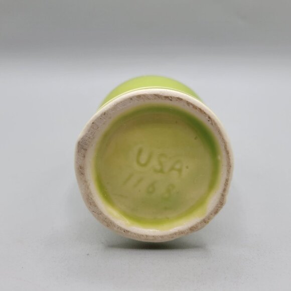 Shawnee Vintage Lime Green Ceramic Pitcher Vase USA 1168 Mid Century Modern - Picture 6 of 6